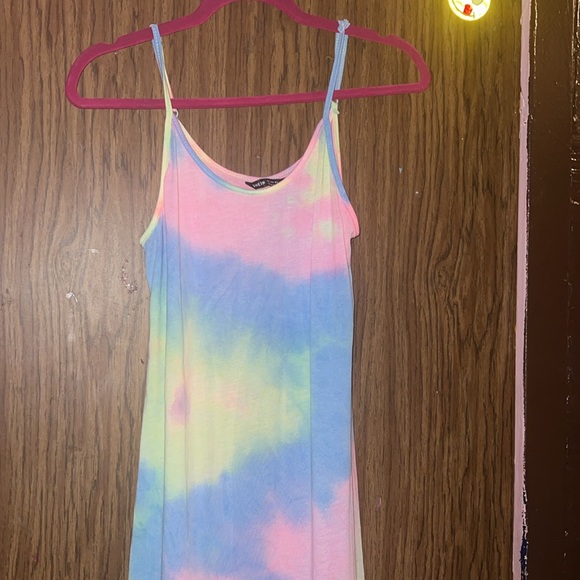 SHEIN VCAY Split Side Curved Hem Slip Dress - Picture 3 of 10